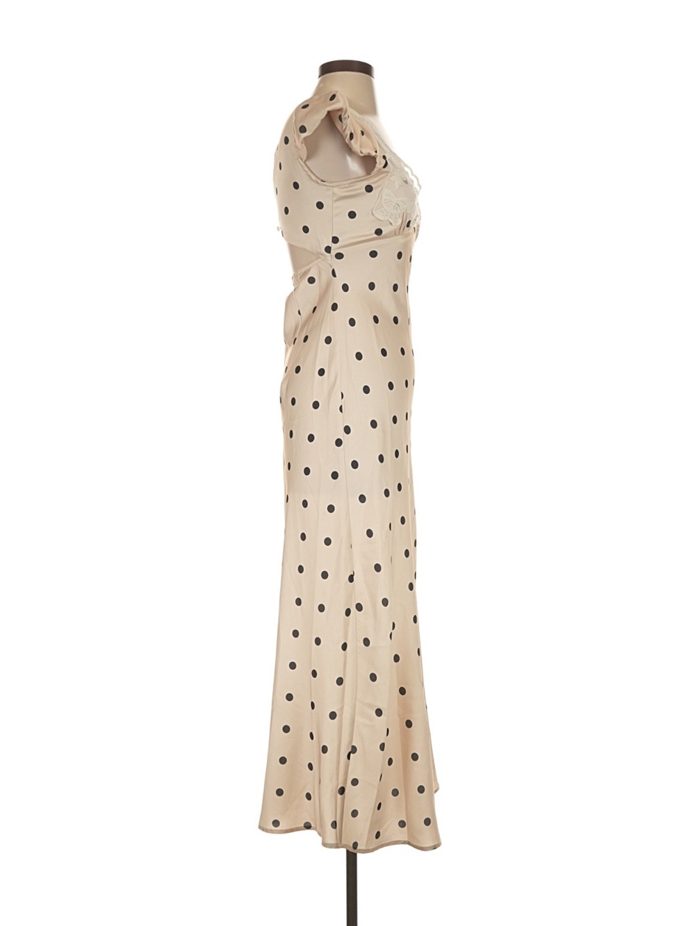 Commense Lace Trim Polka Dot Dress - Size XS - Picture 10 of 14